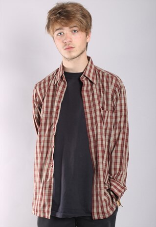 VINTAGE CHECK FLANNEL SHIRT