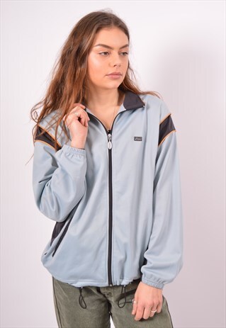 VINTAGE ASICS TRACKSUIT TOP JACKET BLUE