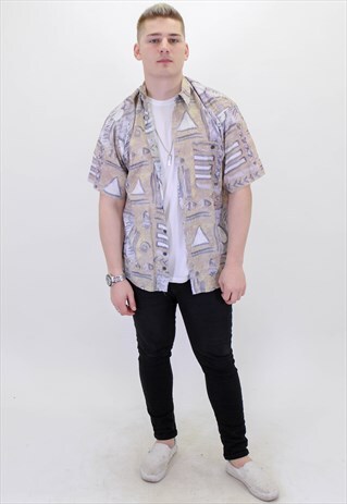 VINTAGE PATTERN FESTIVAL SHIRT