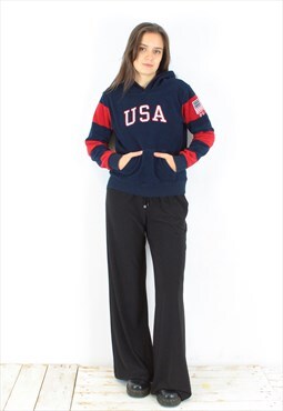 Fleece USA S Hoodie Sweater Sweatshirt Jumper Pullover Top