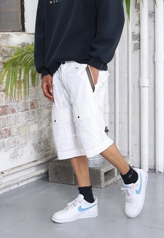 VINTAGE STONE ISLAND SHORTS WHITE