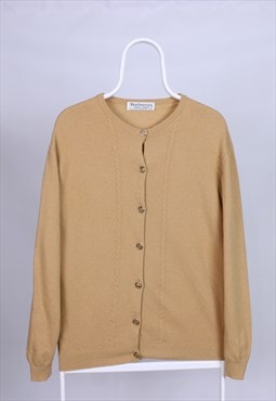 Burberry vintage cardigan Beige women wool rarity M L