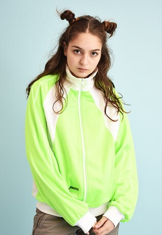 Y2K NEON ATHLEISURE SPORTS TRACKSUIT JACKET
