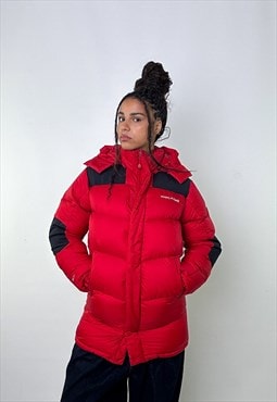 Red 90s Mont Bell EX 800 Puffer Jacket Coat