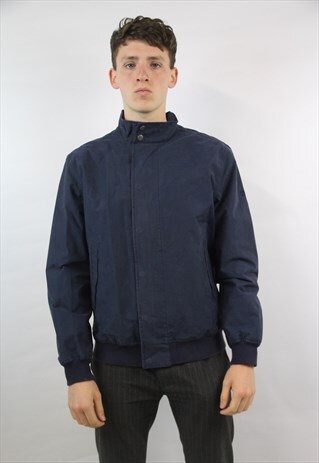 VINTAGE TIMBERLAND NAVY BOMBER JACKET