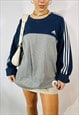 VINTAGE ADIDAS OVERSIZED 90S EMBROIDERED SWEATSHIRT