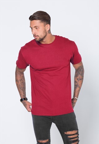 ESSENTIAL BLANK T-SHIRT - ROYAL RED
