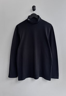 Vintage Lacoste Black Turtleneck Jumper Longsleeve