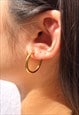 Gold Medium Tube Hoops