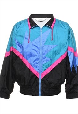 Vintage 1990s Multi-Colour Patterned Nylon Jacket - L