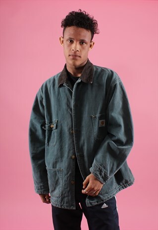 TEAL CARHARTT CHORE JACKET