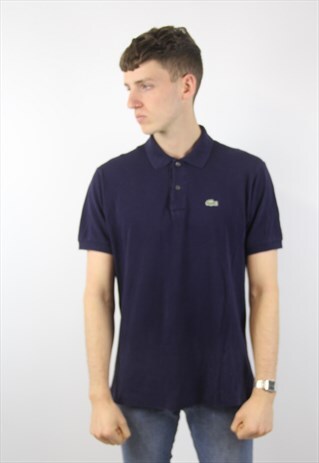 VINTAGE LACOSTE NAVY POLO SHIRT