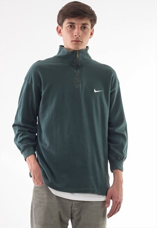 VINTAGE NIKE PULLOVER 90S GREEN