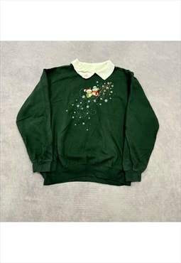 Vintage Christmas Sweatshirt Women's XL