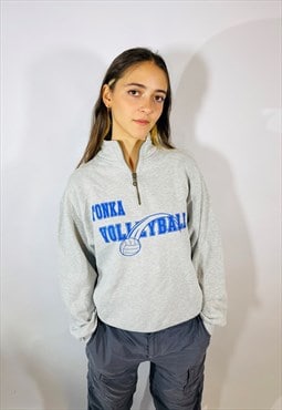 Vintage Size S Volleyball Sweatshirt in Grey