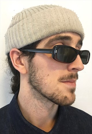 VINTAGE 90S RARE BROWN KURT COBAIN STYLE SUNGLASSES