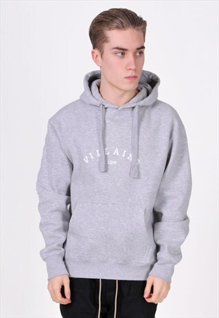 GREY VILLAINS LDN (WHITE) HOODIE