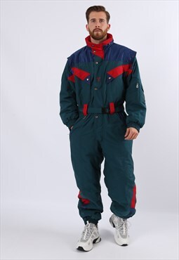 Vintage 90's Trespass Full Ski Suit Snow UK XL 44" (6BL)