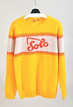 Vintage 00s SOLO jumper in yellow