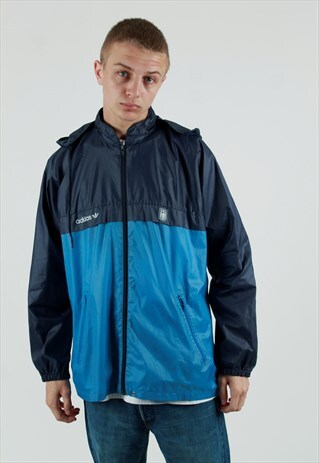 80S ADIDAS BLUE GERMAN ARMY PT WINDBREAKER JACKET
