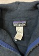 PATAGONIA KNITTED JUMPER 1/4 ZIP PATTERNED SWEATER WITH LOGO