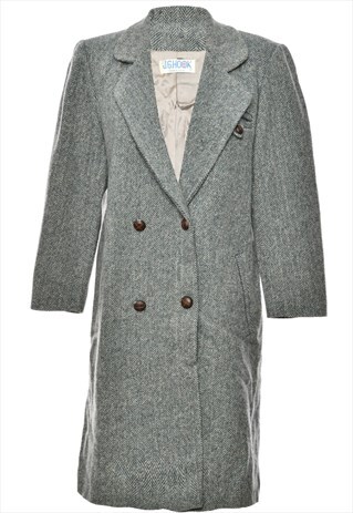 VINTAGE GREY CLASSIC J.G.HOOK WOOL COAT - L