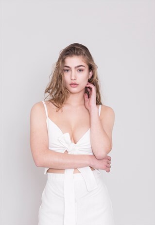 THE SEPT LINEN DRESS WHITE