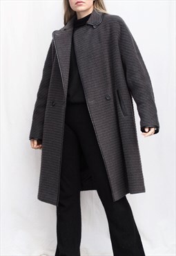 Vintage Grey Wool Coat