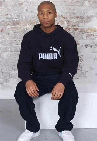 navy blue puma hoodie
