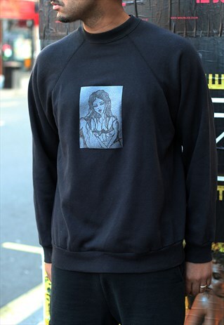 REZINA TRANSPARENT PRINT RECLAIMED VINTAGE SWEAT