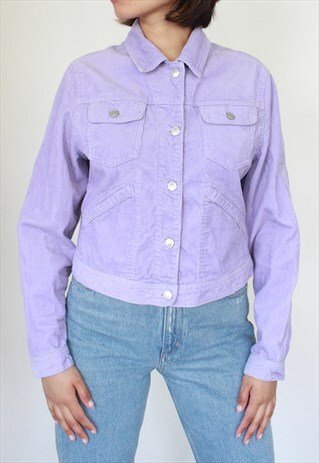 Y2K LILAC CORD JACKET