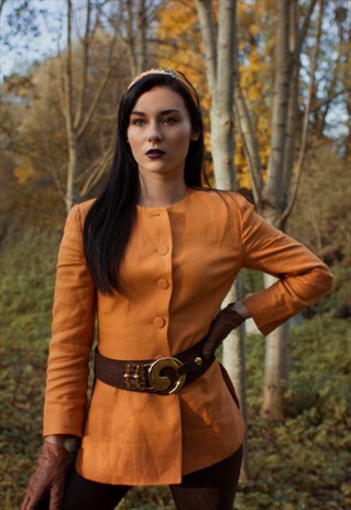 RARE GEORGES RECH ORANGE BLAZER