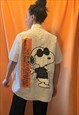 Vintage RARE White Shirt Iconic Snoopy Graphic Embroidered
