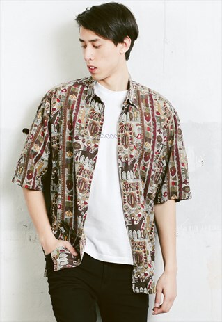 VINTAGE 90S PATTERNED SHIRT