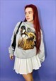 VINTAGE 90S USA DOG GREY GRAPHIC SWEATSHIRT