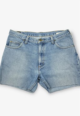 Vintage Lee Cut Off Denim Shorts Mid Blue W34 BV18259