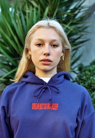 PURPLE HOODIE WITH EMBROIDERED DBDNS LOGO