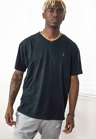 VINTAGE RALPH LAUREN T-SHIRT LOGO 90S M 6.7