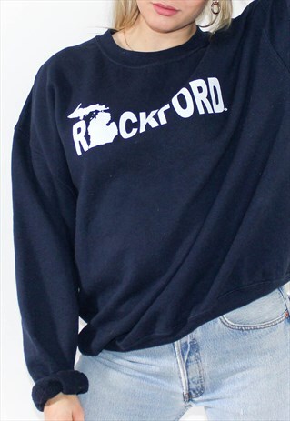 VINTAGE 90'S AMERICAN OVERSIZED ROCKFORD SWEATSHIRT