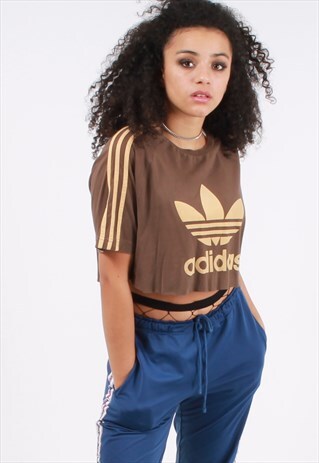 VINTAGE ADIDAS CROPPED T-SHIRT