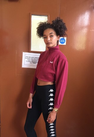 VINTAGE PUMA CROPPED SWEATSHIRT