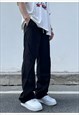 BLACK RELAXED FIT PANTS TROUSERS