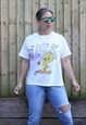 VINTAGE 1996 LOONEY TUNES USA PRINTED T SHIRT IN WHITE