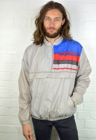 VINTAGE 90'S ADIDAS 1/4 ZIP WINDBREAKER