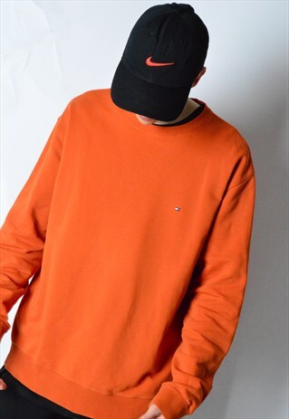 2005 ORANGE TOMMY HILFIGER SWEATSHIRT