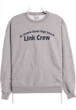 Vintage 90's Champion Sweatshirt Link Crewn Crewneck Grey