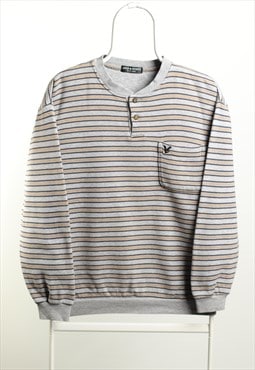 Lyle&Scott Vintage 1/4 buttons Striped Sweatshirt 