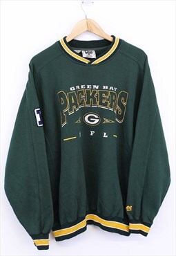 Vintage Lee Green Bay Packers Sweatshirt Green Pullover 90s 