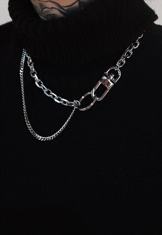 UNISEX DOUBLE CHAIN NECKLACE