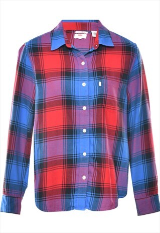 VINTAGE LEVI'S CHECKED SHIRT - M